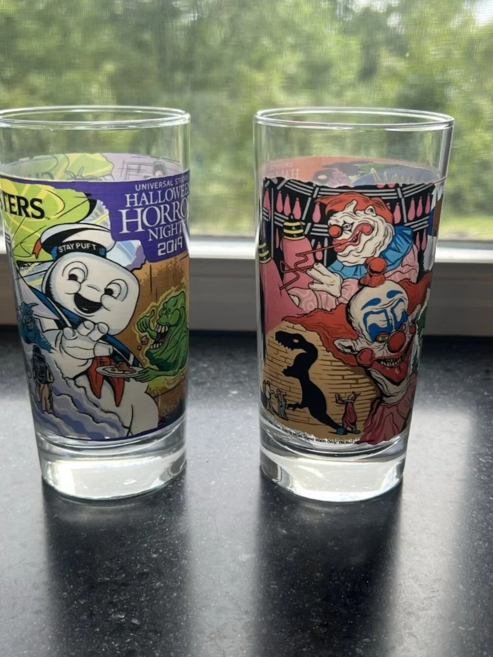 Universal Studios Halloween Horror Nights 2019 Glass SET Collectible Cups MINT